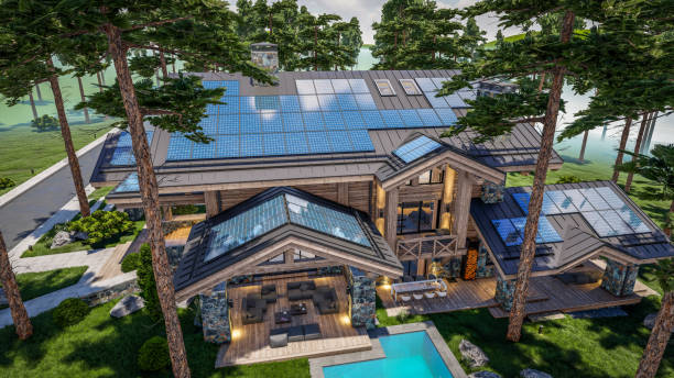 Residential solar panel installation in a Houston home